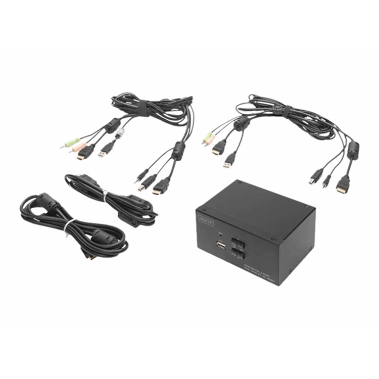 KVM Switch 2 Port Dual Display Desktop H