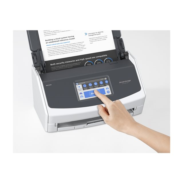40ppm/80ipm A4 Duplex ADF Touchscreen Wi-Fi USB3.2 LED Desktop Scanner.