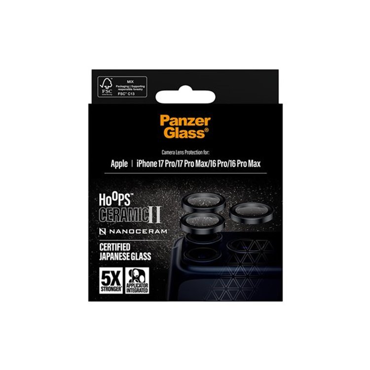 PG Hoops Ceramic Cam Prot iPhone17Pro/PM PG Hoops Ceramic Cam Prot iPhone17Pro/PM