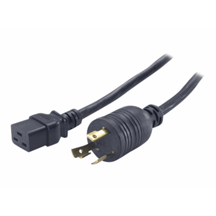 APC POWER CORD, C19 TO L6-30P, 2.4M