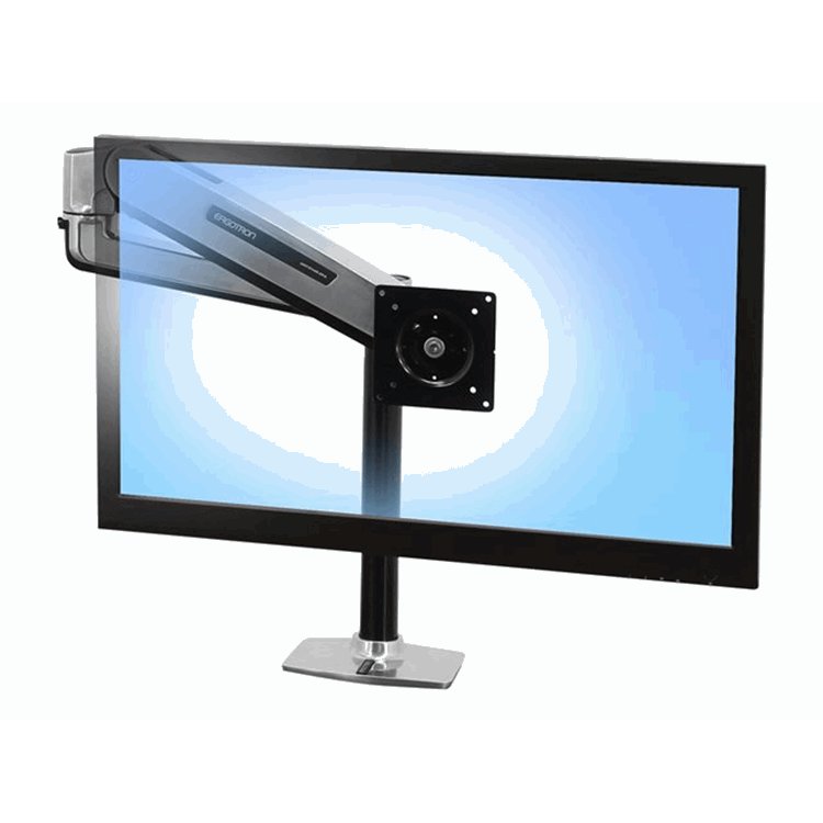 LX Sit Stand Desk Mount LCD Arm Polished LX Sit Stand Desk Mount LCD Arm Polished