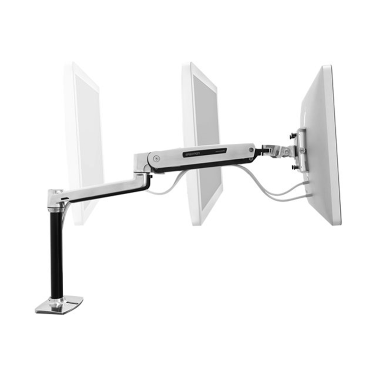 LX HD Sit-Stand Desk Mount LCD Arm Poli