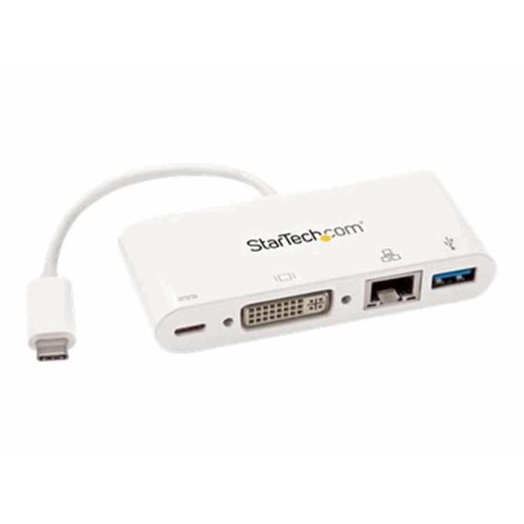 USB-C Multiport Adapter - PD - DVI - GbE USB-C Multiport Adapter - PD - DVI - GbE