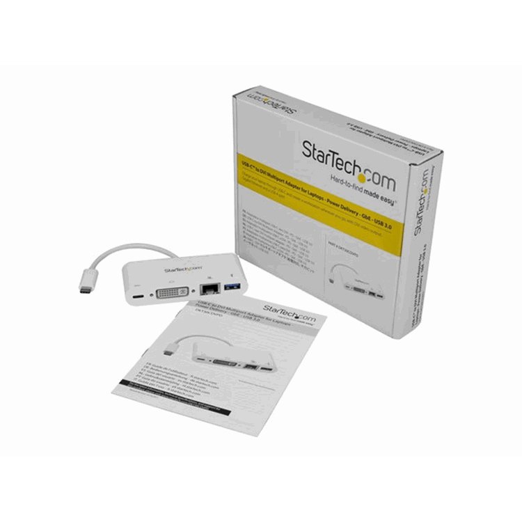 USB-C Multiport Adapter - PD - DVI - GbE USB-C Multiport Adapter - PD - DVI - GbE
