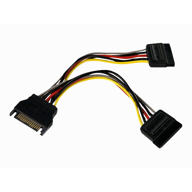 6in SATA Power Y Splitter Cable M/F