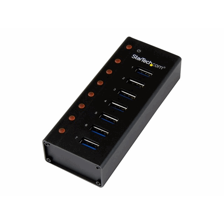 7 Port USB 3.0 Hub - Desktop /Wall-Mount