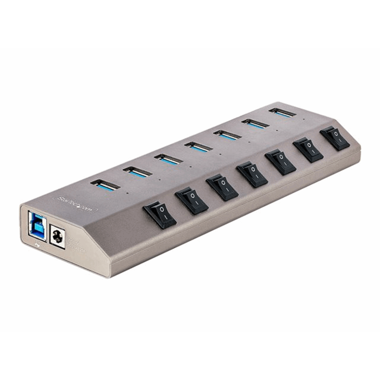 7-Port Self-Powered USB-C Hub 7x BC 1.2