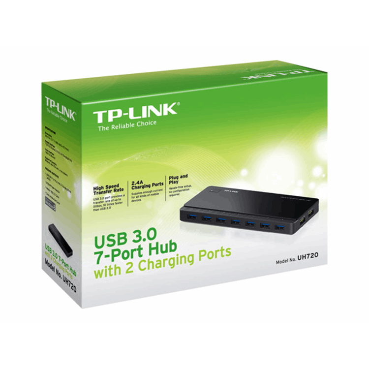 7 ports USB 3.0 Hub 2 Power Charge Ports
