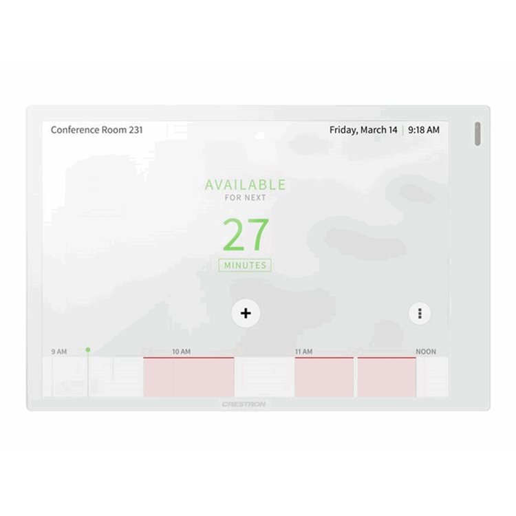 7" Room Scheduling Touch Screen LB WH