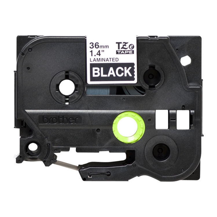 TZE365 tape white on black