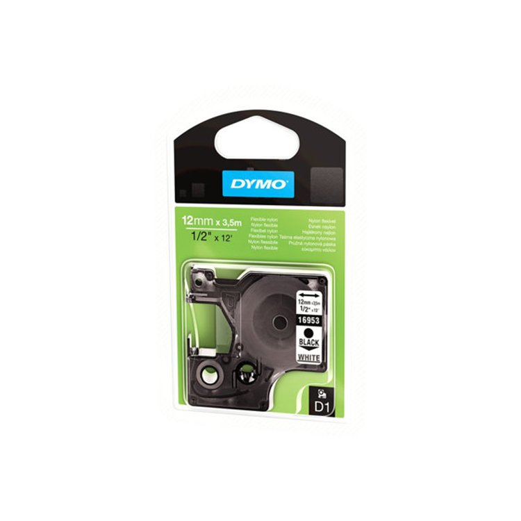 FLEXIBELE TAPE ZWART/WIT - 12MM FLEXIBELE TAPE ZWART/WIT - 12MM