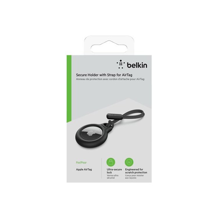 BELKIN AirTag Holder with Strap Black BELKIN AirTag Holder with Strap Black