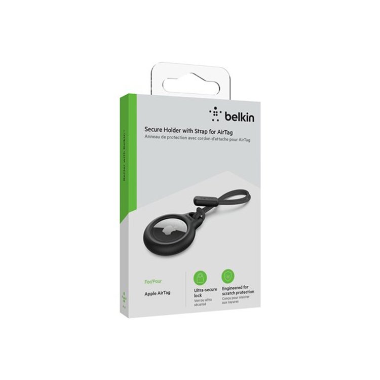 BELKIN AirTag Holder with Strap Black BELKIN AirTag Holder with Strap Black