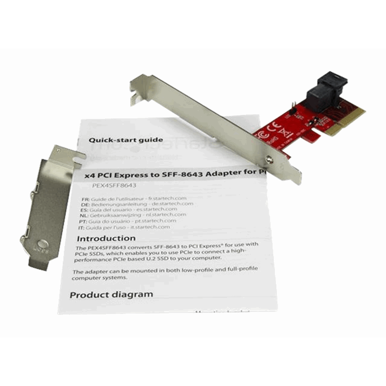 PCI Express 2.5in. NVMe SSD Adapter