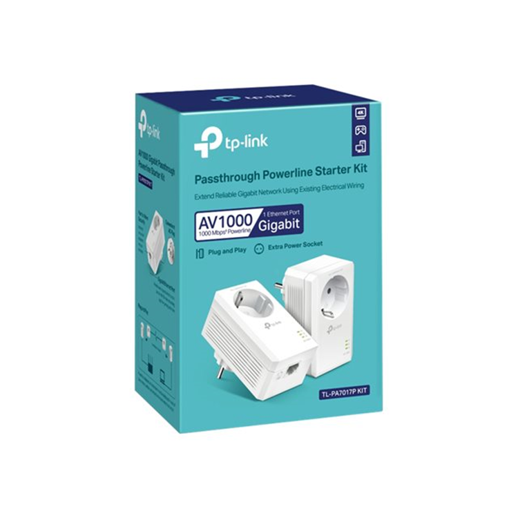 AV1000 Gigabit Passthrough Powerline Adapter