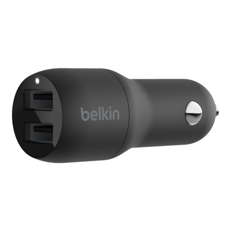 BELKIN Dual USB-A Car Charger 12W X2 BLK BELKIN Dual USB-A Car Charger 12W X2 BLK