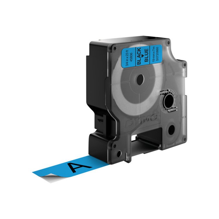 TAPE 19MMX7M ZWART/BLAUW