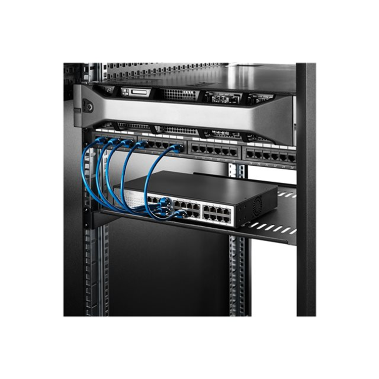 Vented 1U Rack Shelf - 16in Deep