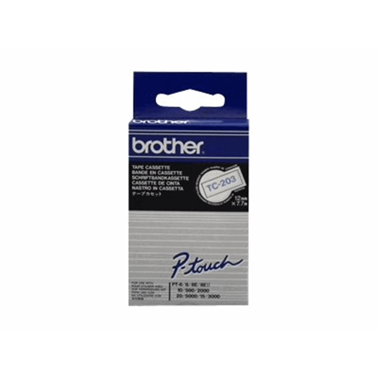 BROTHER TC203 tape cassette 7.7m12mm BROTHER TC203 tape cassette 7.7m12mm