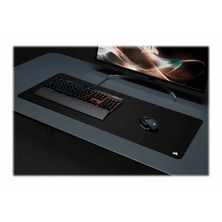 MM350 PRO Premium Spill-Proof Cloth Gaming Mouse Pad Black - Extended-XL