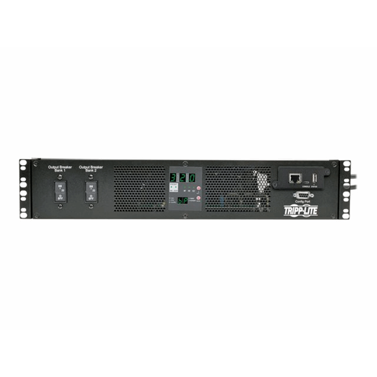 7.7kW Single-Phase Switched Automatic Transfer Switch PDU Two 200-240V IEC309 32A Blue Inputs 16-C13