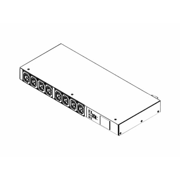 PDU 1PH 16A C20 - 8x C13 OMS. 1 stk