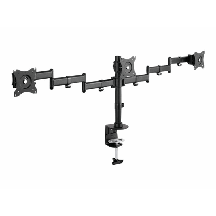 Triple Monitor Desk Clamp Mount, 15-27", Triple Monitor Desk Clamp Mount, 15-27",