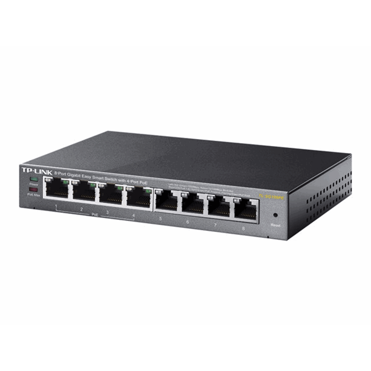 8-Port GigEasy Smart Switch 4-Port PoE