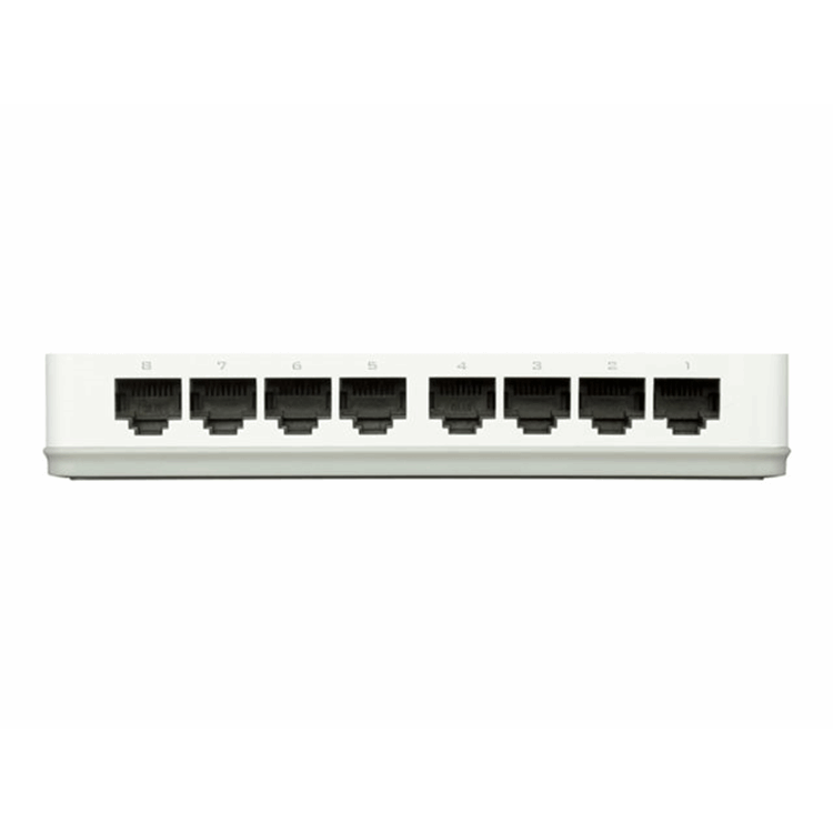 8-Port 10/100M  Desktop Switch- IEEE 802.3 10BASE-T- IEEE 802.3u 100BASE-TX compliance- Support Auto