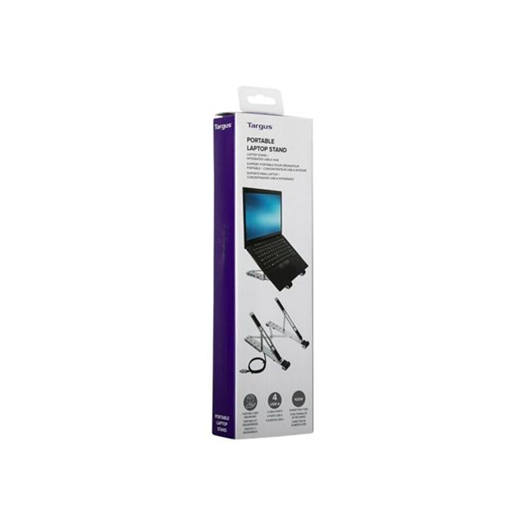 Targus Portable Stand+USB-A Hub Silver Targus Portable Stand+USB-A Hub Silver