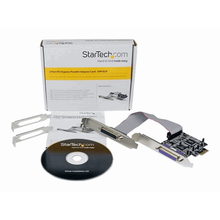2 Port PCI Express PCIe Parallel Adapter