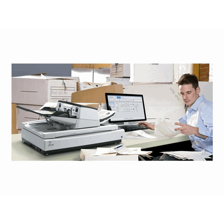 80ppm / 160ipm A3 ADF and Flatbed duplex document scanner. Includes PaperStreamIP PaperStream Captur