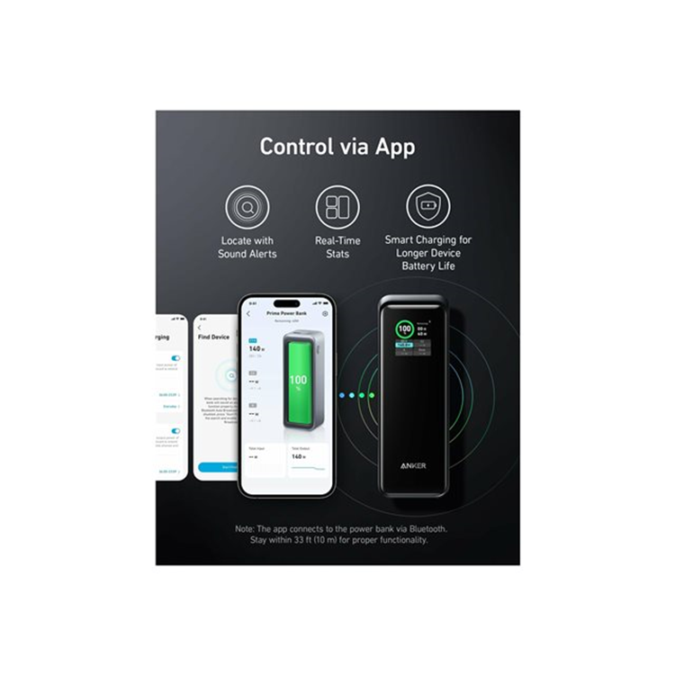 Anker Prime 27650mAh Power Bank (250W) Black Anker Prime 27650mAh Power Bank (250W) Black