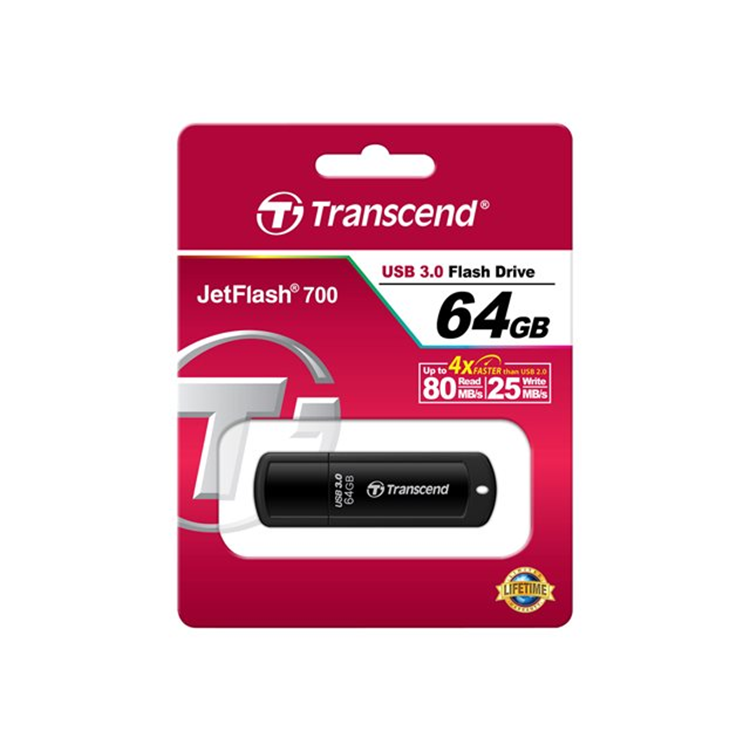 MEM :JetFlash 700 64GB USB 3.0 Black