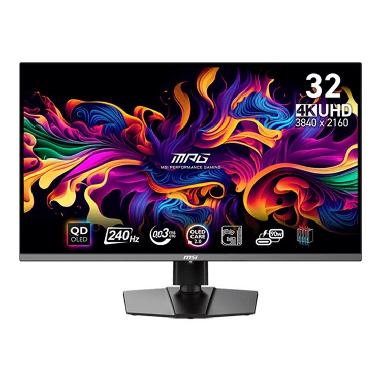 MPG 321URX QD-OLED 31.5i QD-OLED Flat 3840x2160 240HZ NA Tilt/Height 3y Warranty