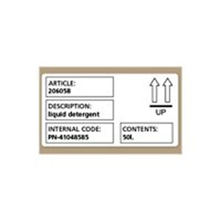 LW ETIKET VERZEND/BADGE 54*101MM (1X220) LW ETIKET VERZEND/BADGE 54*101MM (1X220)