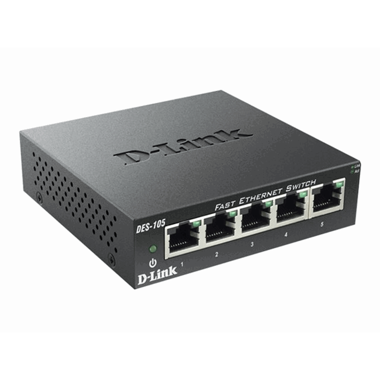 5-port 10/100 Metal Housing Desktop Swit 5-port 10/100 Metal Housing Desktop Swit