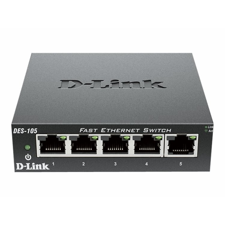 5-port 10/100 Metal Housing Desktop Swit 5-port 10/100 Metal Housing Desktop Swit