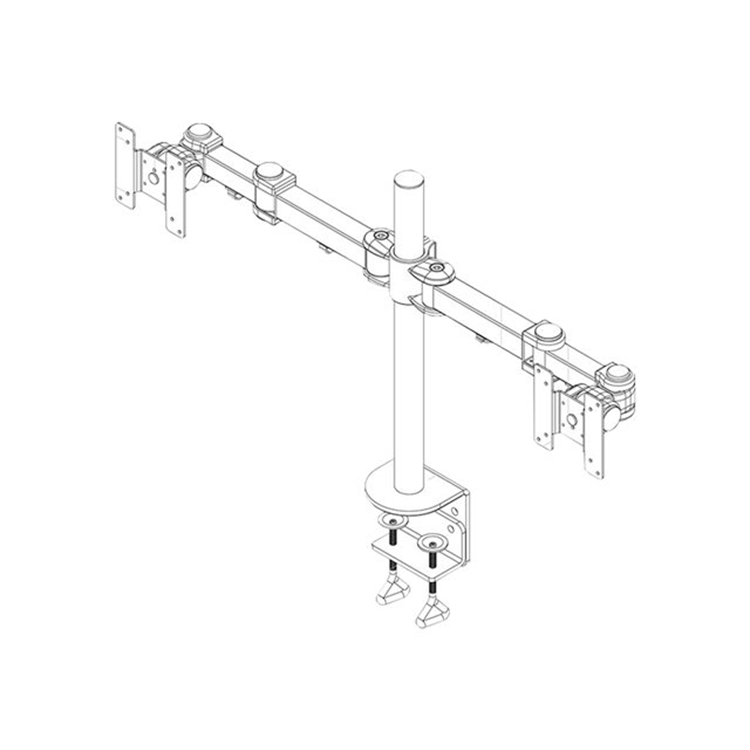 LCD/TFT bureausteun (klem) - 5 instellingen - lengte 43 cm