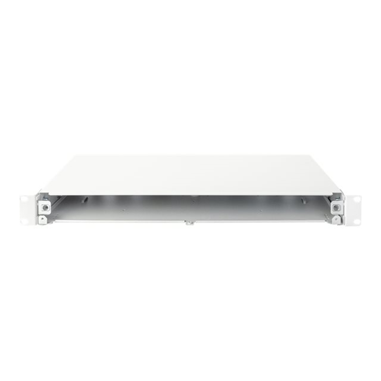 FO splice box, 1U, quick lock, empty wit