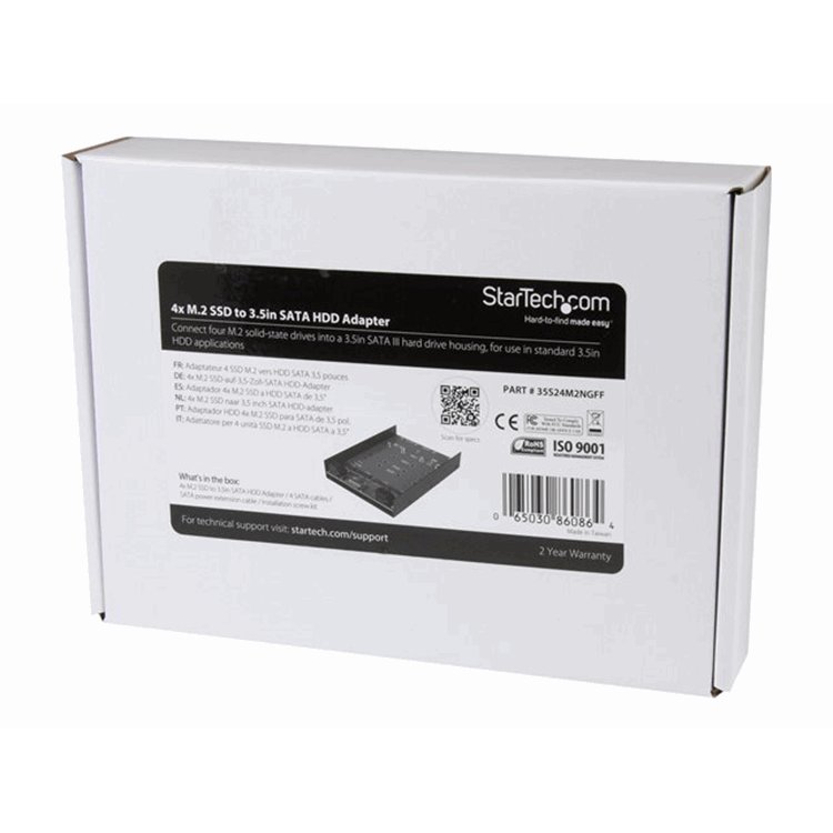 4x M.2 to SATA 3.5in mounting adapter 4x M.2 to SATA 3.5in mounting adapter