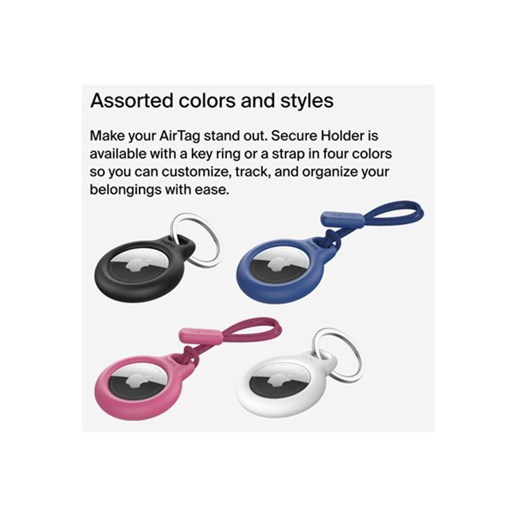 BELKIN AirTag Holder with Keyring Blue BELKIN AirTag Holder with Keyring Blue