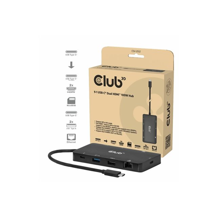 9-1 USB-C Dual HDMI 100W Hub 9-1 USB-C Dual HDMI 100W Hub