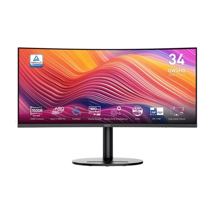 Modern MD342CQP  Black  34i  VA  Non-touch  3y Warranty  120Hz  4ms  2xHDMI DPTilt Swive Height Pivo