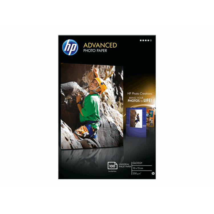 HP HP PAPER PHOTO/ADV GLOSSY 10X15 BDL 100S HP HP PAPER PHOTO/ADV GLOSSY 10X15 BDL 100S
