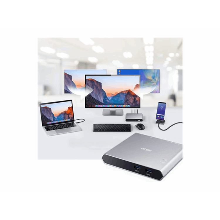 2-Port USB-C Gen 1 Dock Switch