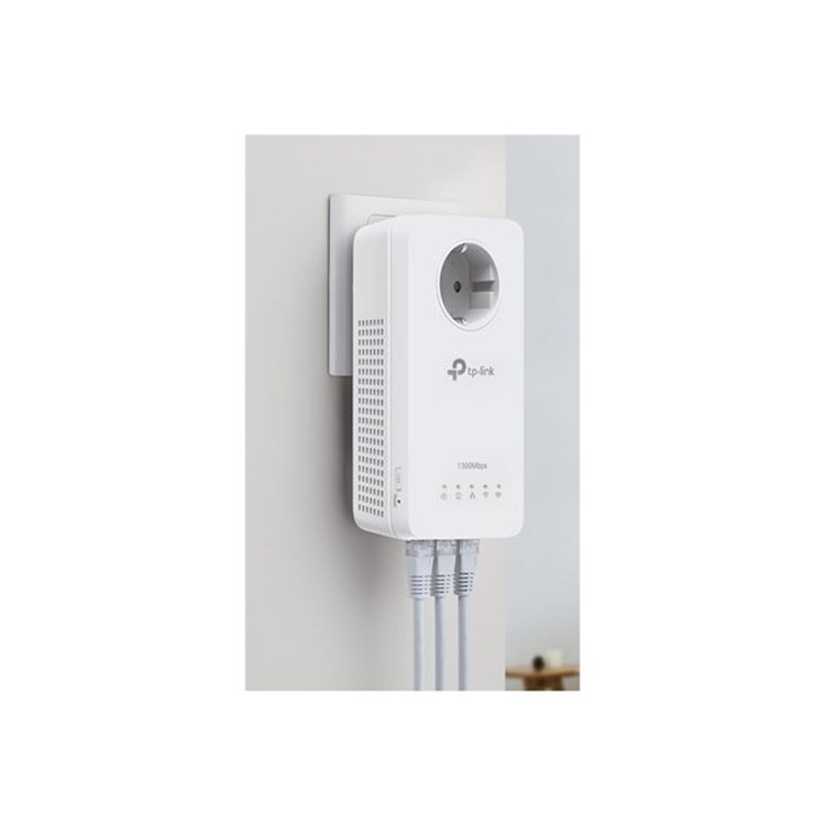 AV1300 Passthrough Powerline Wi-Fi KIT Qualcomm AC1200 Wi-Fi 867Mbps at 5GHz + 300Mbps at 2.4GHz AV1300 Passthrough Powerline Wi-Fi KIT Qualcomm AC1200 Wi-Fi 867Mbps at 5GHz + 300Mbps at 2.4GHz
