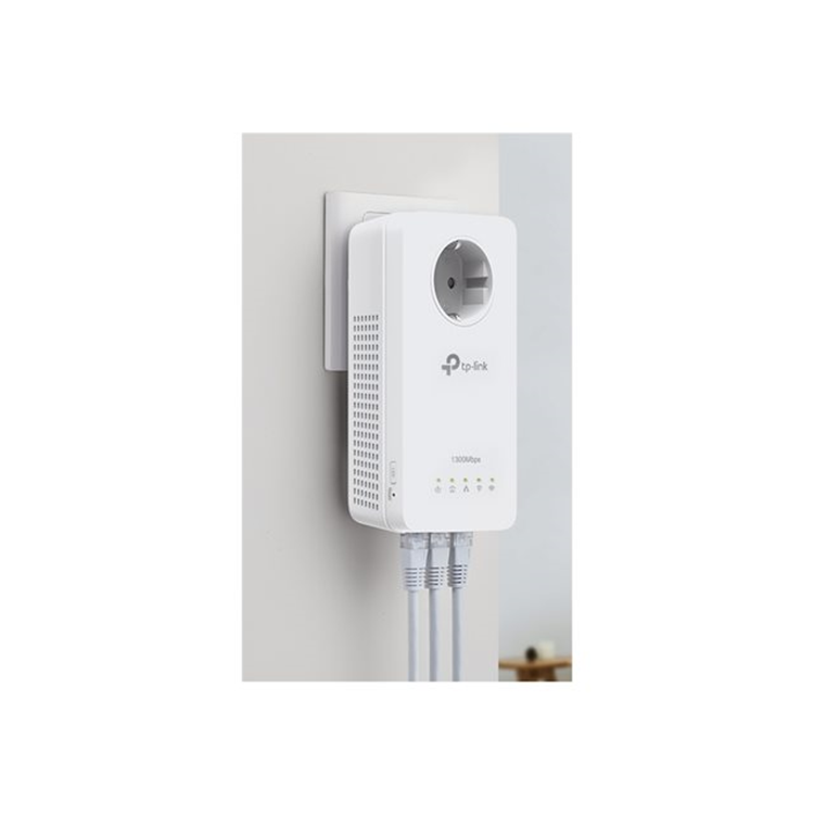 AV1300 Passthrough Powerline Wi-Fi KIT Qualcomm AC1200 Wi-Fi 867Mbps at 5GHz + 300Mbps at 2.4GHz