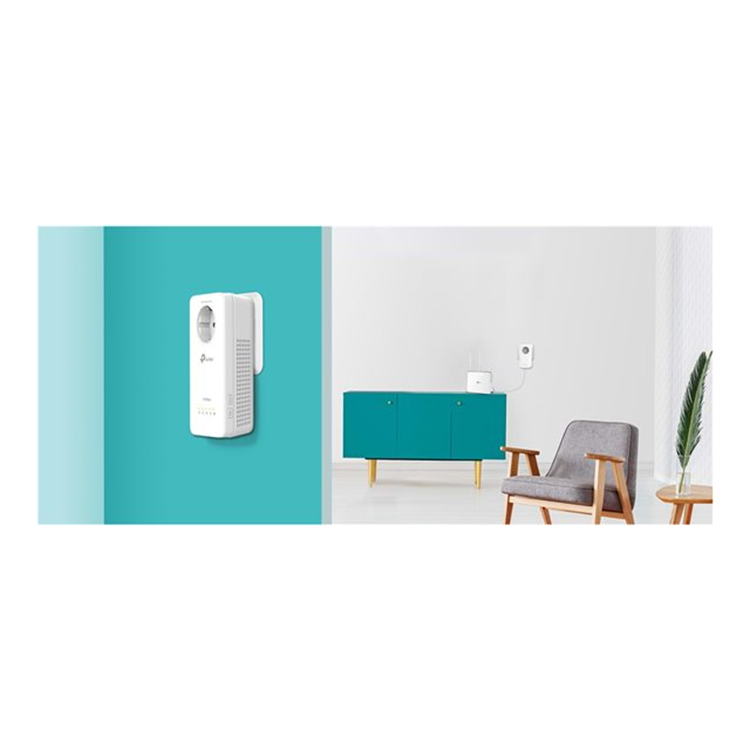 AV1300 Passthrough Powerline Wi-Fi KIT Qualcomm AC1200 Wi-Fi 867Mbps at 5GHz + 300Mbps at 2.4GHz