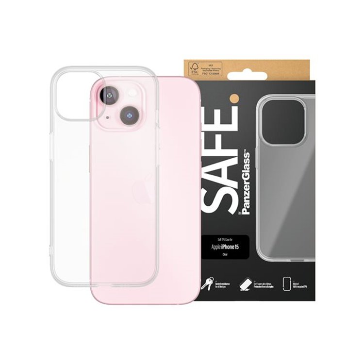 SAFE. by PanzerGlass TPU Case iPhone 15